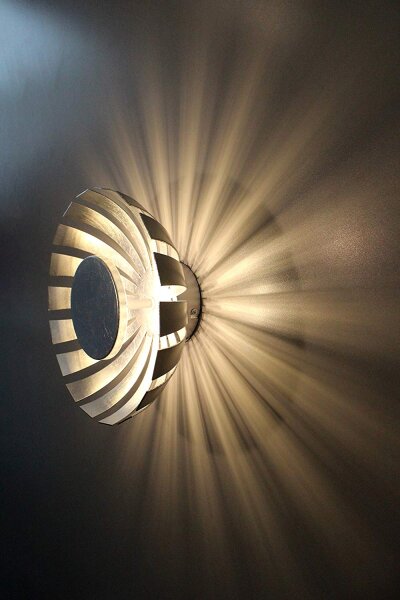 LED Deckenleuchte Silber 1100lm rund 26cm FLARE