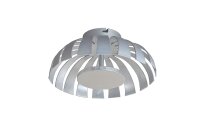 LED Deckenleuchte Silber 1100lm rund 26cm FLARE