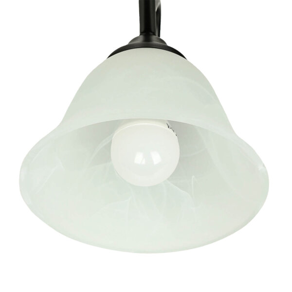 Rustikale Landhaus Wandlampe DOROTHEA Alabaster Glas