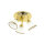 Jugendstil Deckenlampe in Gold Flur Bad