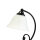Landhaus Tischlampe DOROTHEA H:21cm Alabaster Glas