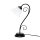 Rustikale Tischlampe Schwarz Alabaster H:43cm ATHEN