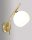 Design Wandlampe Messing Glas TRIVIA Schlafzimmer