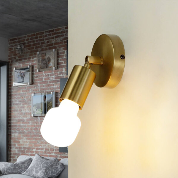 Premium Spot MILO Bronze hell Retro Echt-Messing