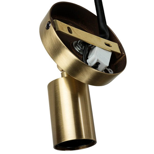 Premium Spot MILO Bronze hell Retro Echt-Messing
