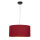 Hängeleuchte Stoff Ø40cm Rot Gold Retro Esstisch