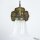Wandlampe Weiß Floral aus Echt-Messing