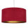 Pendellampe Rot Gold Retro Ø50cm Esstisch Stoff