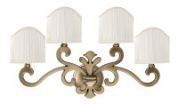 Premium Wandleuchte Bronze Hell 4-Flmg