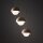 Pendelleuchte Beige Stahl Glas B:31,5 cm G9 3-flammig