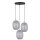 Pendelleuchte stilvoll Glas Schwarz B:52 cm E27 Stahl