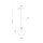Pendelleuchte Glas Transparent E27 B:20 cm modern Stahl