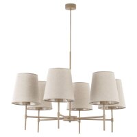Pendelleuchte Metall skandinavisch B:80 cm Beige E27