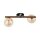Deckenleuchte Holz Braun G9 42 cm stilvoll Glas modern