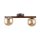 Deckenleuchte Holz Braun G9 42 cm stilvoll Glas modern