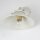 Wandleuchte Weiß Gold Shabby Chic aus Messing