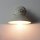 Wandleuchte Weiß Gold Shabby Chic aus Messing