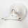 Wandleuchte Weiß Gold Shabby Chic aus Messing