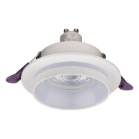 Einbauleuchte Weiß aus Stahl GU10 B:9,2 cm elegant