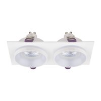 Einbauspot Weiß 17,5 cm GU10 Modern 2-flammig