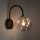 Wandleuchte Metall Braun B:15 cm G9 Glas Cognac