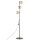 Stehleuchte Metall Glas 151 cm G9 Braun Cognac