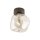 Deckenleuchte Braun modern 17 cm Metall G9 Cognac Glas