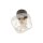 Deckenleuchte Braun modern 17 cm Metall G9 Cognac Glas