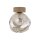 Moderne Deckenleuchte Beige Cognac Metall B:15 cm G9