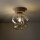 Moderne Deckenleuchte Beige Cognac Metall B:15 cm G9