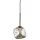 Pendelleuchte Braun Metall B:15 cm G9 Glas in Cognac