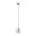 Pendelleuchte Beige Cognac Metall Glas B:15 cm G9