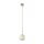 Pendelleuchte Beige Cognac Metall Glas B:15 cm G9