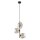 Pendelleuchte Glas Metall B:29 cm G9 in Cognac Braun