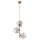 Pendelleuchte Glas Metall Cognac Beige G9 B:29 cm