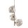 Pendelleuchte Glas Metall Cognac Beige G9 B:29 cm