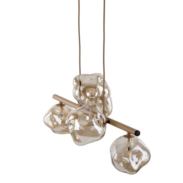 Pendelleuchte Beige Metall 65 cm G9 modern 5-flammig