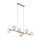 Pendelleuchte zeitlos Metall Beige 90 cm G9 7-flammig