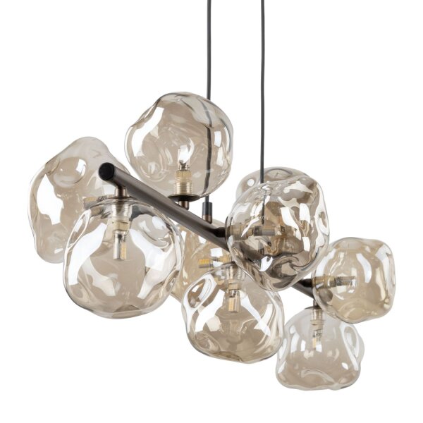 Pendelleuchte Braun zeitlos 116 cm Metall G9 9-flammig