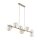 Pendelleuchte Metall Glas 116 cm Beige Cognac G9 9-flmg