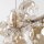 Pendelleuchte Metall Glas 116 cm Beige Cognac G9 9-flmg