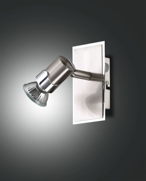 Wandspot Chrom Schalter GU10 T:13 cm verstellbar