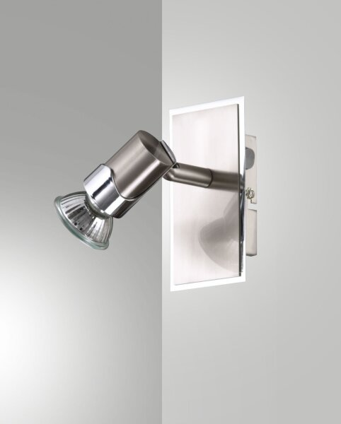 Wandspot Chrom Schalter GU10 T:13 cm verstellbar