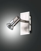 Wandspot Chrom Schalter GU10 T:13 cm verstellbar