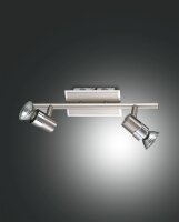Deckenspot Chrom GU10 L:31 cm schwenkbar verstellbar
