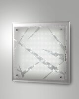 LED Deckenleuchte Glas 4000K Weiß B:35 cm 2070 lm