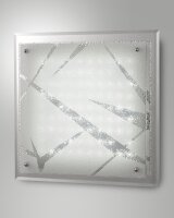 LED Deckenleuchte Glas 4000K Weiß L:45 cm 2330 lm