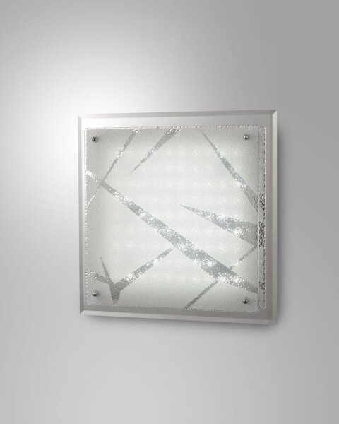 LED Deckenleuchte Glas 4000K Weiß B:26 cm 1300 lm