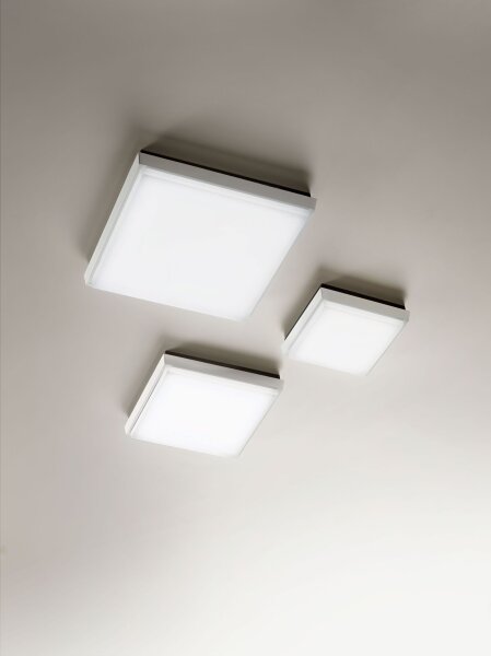 LED Deckenleuchte Aluminium IP54 3000K Weiß L:30 cm