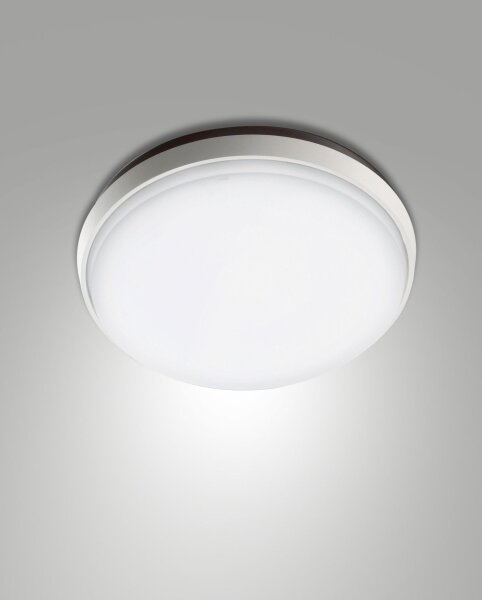 LED Deckenleuchte IP54 3000K Aluminium Weiß L:30 cm